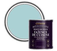 Rust-Oleum Peinture Bleue Résistante à l'eau pour Faïence de Cuisine, Finition Mate - Cyclades 750ml