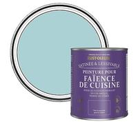 Rust-Oleum Peinture Bleue Résistante à l'eau pour Faïence de Cuisine, Finition Satinée - Cyclades 750ml