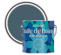 Rust-Oleum Peinture Bleue Résistante à l'eau pour Murs de Salle de Bains, Finition Mate - Bleu Dessin 2.5L