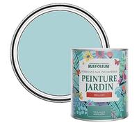 Rust-Oleum Peinture Bleue Résistante à l'humidité pour Jardins, Finition Brillante - Cyclades 750ml