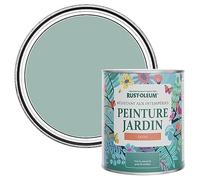 Rust-Oleum Peinture Bleue Résistante à l'humidité pour Jardins, Finition Satinée - Bleu Littoral 750ml