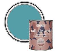 Rust-Oleum Peinture Bleue Résistante à l'humidité pour Meubles de Salle de Bains, Finition Satinée - Pétrole 750ml