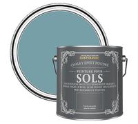 Rust-Oleum Peinture Bleue Résistante aux rayures pour Sols, Finition Mate - Océan 2.5L