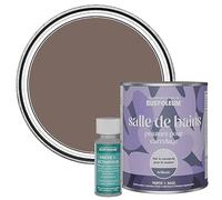 Rust-Oleum Peinture Brune Résistante à l'eau pour Carrelage de Salle de Bain, Finition Brillante - Torrent 750ml