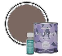 Rust-Oleum Peinture Brune Résistante à l'eau pour Carrelage de Salle de Bain, Finition Mate - Torrent 750ml