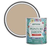 Rust-Oleum Peinture Brune Résistante à l'humidité pour Jardins, Finition Brillante - Caramel Salé 750ml