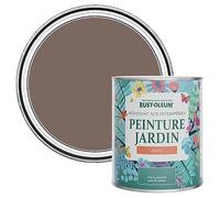 Rust-Oleum Peinture Brune Résistante à l'humidité pour Jardins, Finition Satinée - Torrent 750ml