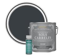 Rust-Oleum Peinture Grise Lessivable pour Sols Carrelés, Finition Mate - Anthracite (RAL 7016) 2.5L
