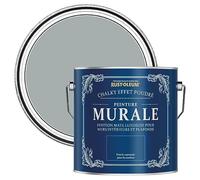 Rust-Oleum Peinture Grise pour Murs & Plafonds Chalky -Gris Minéral 2.5L