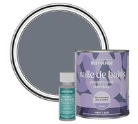 Rust-Oleum Peinture Grise Résistante à l'eau pour Carrelage de Salle de Bain, Finition Satinée - Gris Marine 750ml