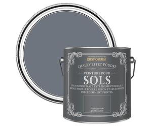 Rust-Oleum Peinture Grise Résistante aux rayures pour Sols, Finition Mate - Gris Marine 2.5L