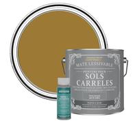 Rust-Oleum Peinture Jaune Lessivable pour Sols Carrelés, Finition Mate - Moisson 2.5L