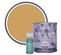 Rust-Oleum Peinture Jaune Résistante à l'eau pour Carrelage de Salle de Bain, Finition Brillante - Dijon 750ml