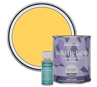 Rust-Oleum Peinture Jaune Résistante à l'eau pour Carrelage de Salle de Bain, Finition Brillante - Gelée de Citron 750ml