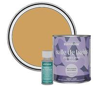 Rust-Oleum Peinture Jaune Résistante à l'eau pour Carrelage de Salle de Bain, Finition Mate - Dijon 750ml