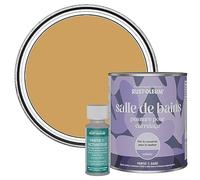 Rust-Oleum Peinture Jaune Résistante à l'eau pour Carrelage de Salle de Bain, Finition Satinée - Dijon 750ml