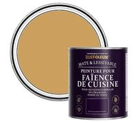 Rust-Oleum Peinture Jaune Résistante à l'eau pour Faïence de Cuisine, Finition Mate - Dijon 750ml
