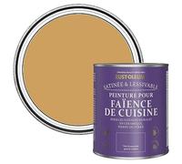 Rust-Oleum Peinture Jaune Résistante à l'eau pour Faïence de Cuisine, Finition Satinée - Dijon 750ml