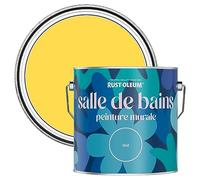 Rust-Oleum Peinture Jaune Résistante à l'eau pour Murs de Salle de Bains, Finition Mate - Sorbet Citron 2.5L