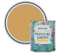 Rust-Oleum Peinture Jaune Résistante à l'humidité pour Jardins, Finition Mate - Dijon 750ml