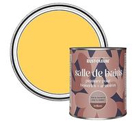 Rust-Oleum Peinture Jaune Résistante à l'humidité pour Meubles de Salle de Bains, Finition Brillante - Gelée de Citron 750ml