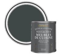 Rust-Oleum Peinture Noire pour Meubles de Cuisine, Finition Satinée - Sable Noir 750ml