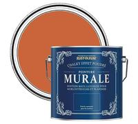 Rust-Oleum Peinture Orange pour Murs & Plafonds Chalky - Thé Chaï 2.5L