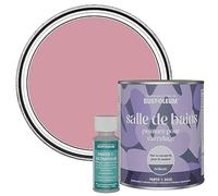 Rust-Oleum Peinture Rose Résistante à l'eau pour Carrelage de Salle de Bain, Finition Brillante - Rose Antique 750ml
