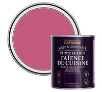 Rust-Oleum Peinture Rose Résistante à l'eau pour Faïence de Cuisine, Finition Mate - Framboise 750ml