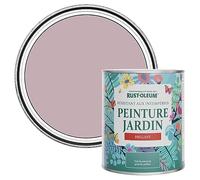 Rust-Oleum Peinture Rose Résistante à l'humidité pour Jardins, Finition Brillante - Lumière Tamisée 750ml