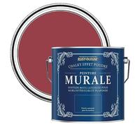 Rust-Oleum Peinture Rouge pour Murs & Plafonds Chalky - Soho 2.5L
