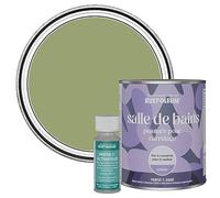 Rust-Oleum Peinture Verte Résistante à l'eau pour Carrelage de Salle de Bain, Finition Satinée Gris - Terrain Connu 750ml