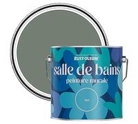Rust-Oleum Peinture Verte Résistante à l'eau pour Murs de Salle de Bains, Finition Mate - Sérénité 2.5L