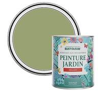Rust-Oleum Peinture Verte Résistante à l'humidité pour Jardins, Finition Brillante Gris - Terrain Connu 750ml