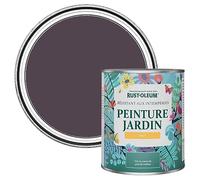 Rust-Oleum Peinture Violette Résistante à l'humidité pour Jardins, Finition Mate - Jus de raisin 750ml