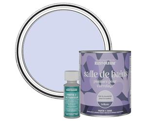 Rust-Oleum Purple Water-Resistant Bathroom Tile Paint in Gloss Finish - Be My Mermaid 750ml
