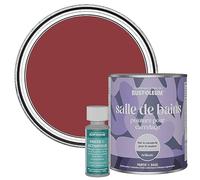 Rust-Oleum Red Water-Resistant Bathroom Tile Paint in Gloss Finish - Empire Red 750ml
