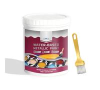 Rust Removal Converter Metallic Paint, 300g 2-In-1 Rust Converter & Metal Primer for Cars, Fences and Garden Tools (Silver)