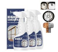 Rust Remover Heavy Duty for Metal,Highly Concentrated Rust Remover for Steel & Iron,Powerful RustRemover Heavy Duty Metal Cleaner,Powerful RustStain Remove-r for Tools,AutomotiveParts,Fast ActingRust