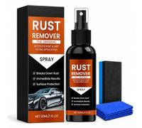 Rust Remover Spray for Metal,Nettoyant fer à repasser,Spray antirouille pour métaux - Convertisseur de rouille et détachant d'oxydation puissant pour voitures,chaînes et fer à repasser