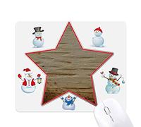 Rust Rusty Tapis de souris Motif étoile Motif bonhomme de neige