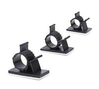 Rustark 100 pcs 3 tailles réglable Multipurpose Autocollant câble Clips Fil Cordon de serrage Supports câble organiseurs pour la gestion des câbles