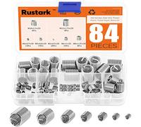 Rustark Assortiment de 84 douilles de réparation en acier inoxydable 304 métriques M3 M4 M5 M6 M8 M10 M12
