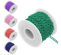 Rustark Assortiment de chaînes pour fabrication de bijoux Vert foncé 5 m