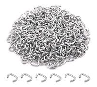 Rustark Lot de 1000 anneaux de porc galvanisés de 9,5 mm pour meubles, clôtures, bagages, balustrades, boîtiers de saucisses, sacs à viande, cordons de serrage