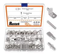 Rustark Lot de 120 chevilles pour étagère 4 styles plaquées nickel