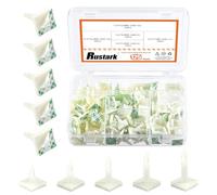 Rustark Lot de 125 entretoises isolées adhésives inversées pour soutenir la hauteur des entretoises isolées pour support de planche (assortiment de kit - 125 pièces)