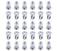 Rustark Lot de 30 écrous d'ancrage en métal M4 pour cavité Jack Nuts Petal Expansion Nuts Fine Assortiment de fixations résistantes Jack Petal Écrous pour mur creux tôle de fer