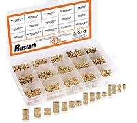 Rustark Lot de 330 écrous filetés filetés M2 M3 M4 M5 métriques femelles en laiton