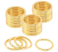 Rustark Lot de 60 anneaux toriques en métal doré multi-usage pour sac à main, accessoires de bricolage (32 mm)